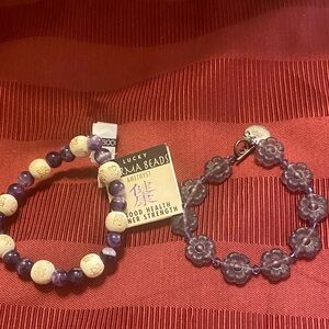 Lucky Karma Brand Purple Bracelet NWT Plus One More. 2-fer!